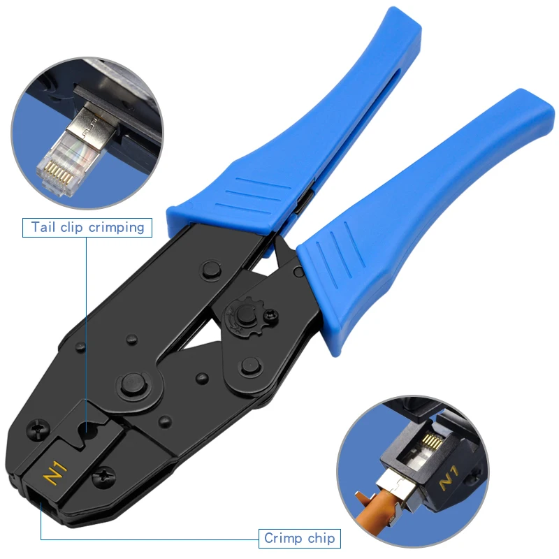 CNCOB обжимной инструмент для кабеля Cat7 хвостовой зажим соединитель 8P8C / RJ45 сетевой