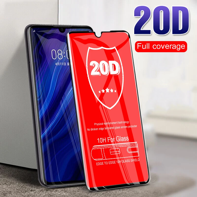 

20D Curved Tempered Glass On The For Huawei P30 Pro P20 Lite Screen Protector For Huawei P20 P30 Lite Protective Glass Film