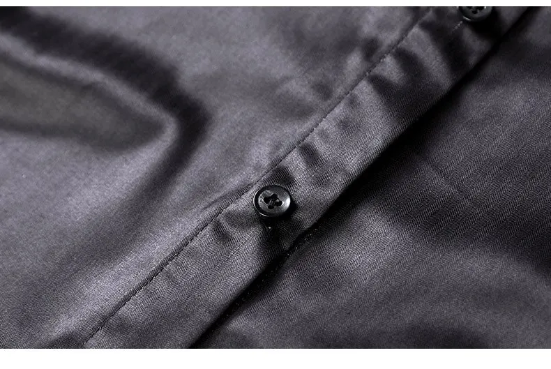 FanZhuan Бесплатная доставка новый мужской 2019 Весенняя Мужская футболка с длинными рукавами Универсальный острый воротник пряжки воротник