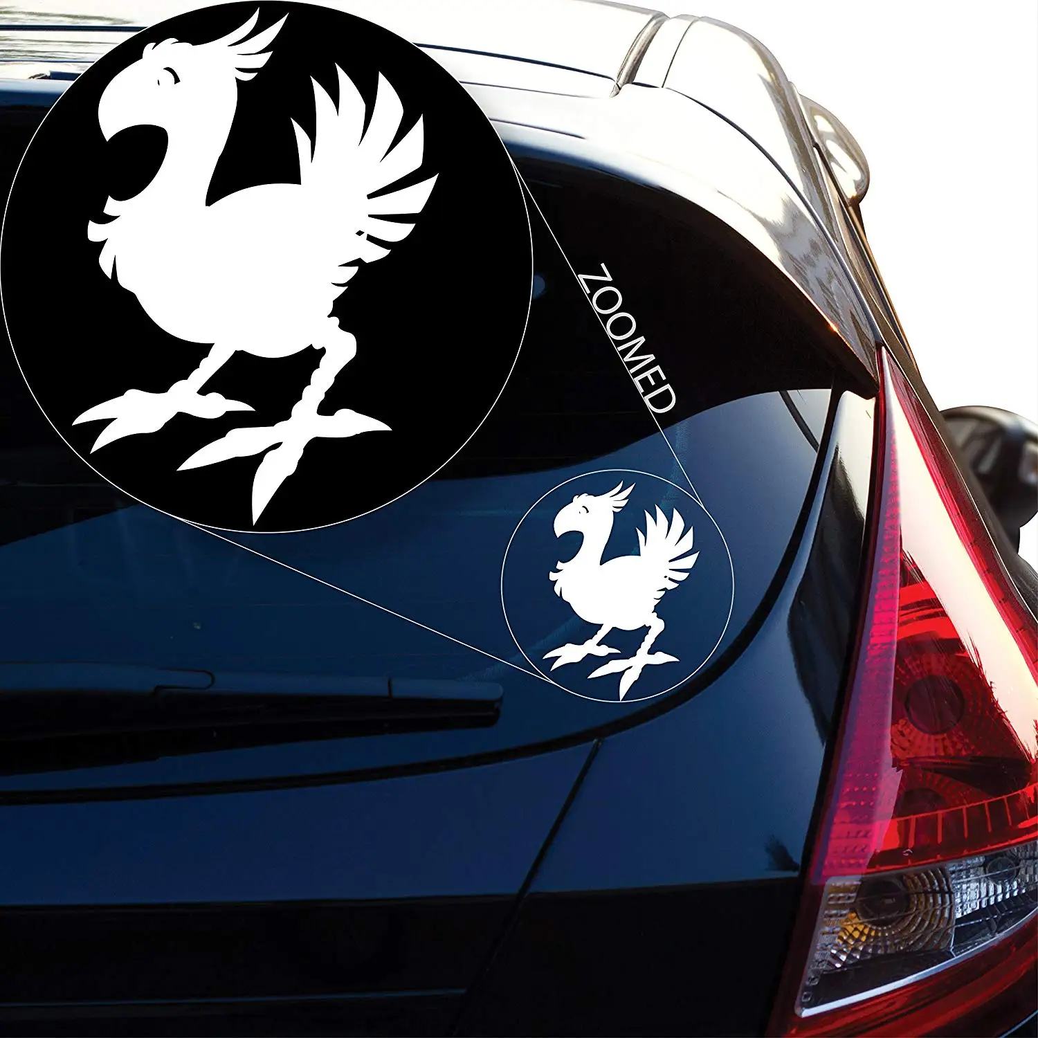 

Chocobo Final Fantasy 7 Decal Sticker for Car Window, Laptop and More. # 806 (6" X 4.2", White)