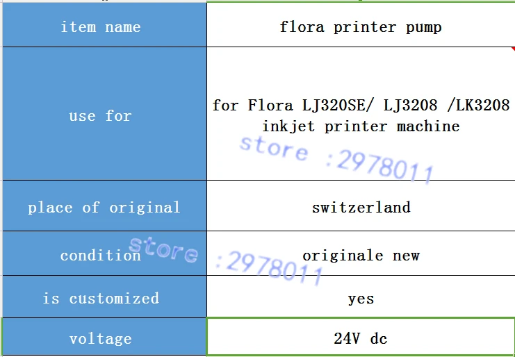 flora printer pump date 11