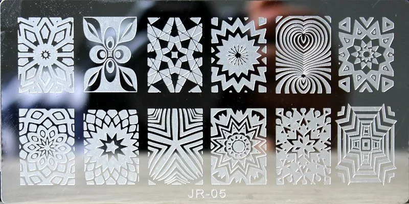 001-20 20 стилей изображения пластины для штамповки ногтей трафарет Шаблон металл различные узоры цветы полное покрытие Кружева прямоугольник