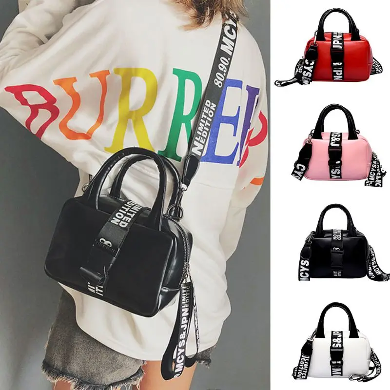 

Top Quality Women Shoulder Bag PU Leather Fashion Printed Letter Crossbody Messenger Handbag Purse