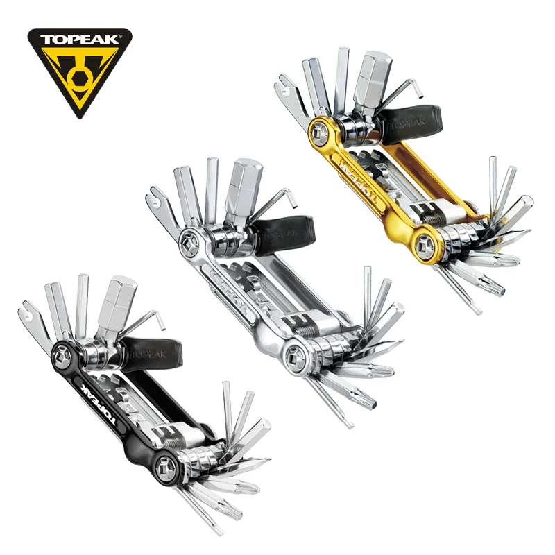 

TOPEAK version of the mini 20 pole team function combination repair tools screwdriver six TT2536 black gold silver spoon corner