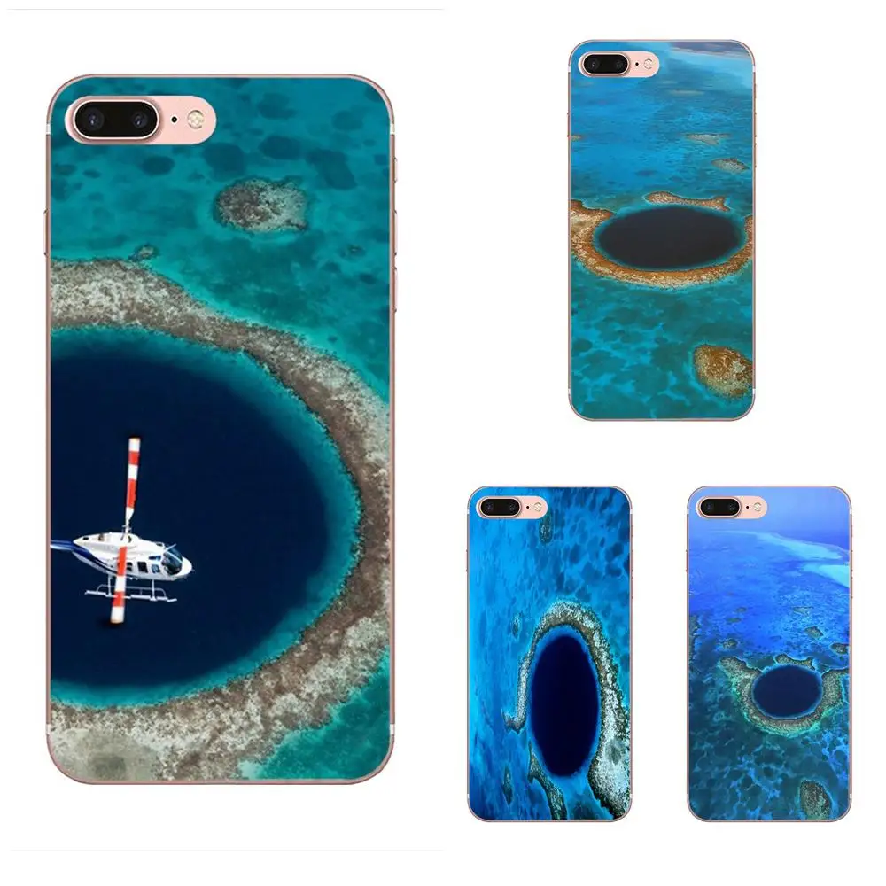 

Blue Ocean Landscapes Nature Great Hole Belize For Xiaomi Note 3 4 Mi3 Mi4 Mi4C Mi4i Mi5 Mi 5S 5X 6 6X A1 Max Mix 2