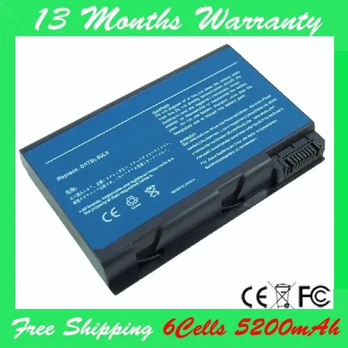 5200mAh Battery for Acer Aspire BATBL50L6 3100 5100 5610 9120 BATBL50L4 | Компьютеры и офис