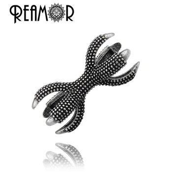 

REAMOR Fashion 5pcs 1mm Silver Plated DIY Metal Eagle Claw Copper Spacer Charm Beads for Beaded Bracelet Jewelry Making