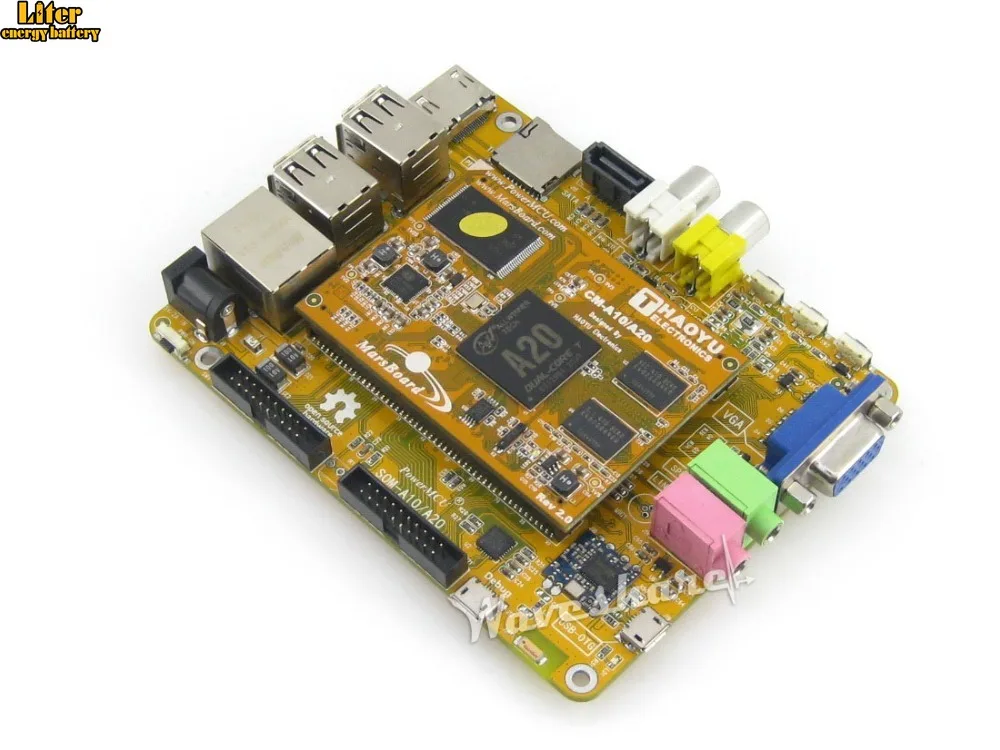 MarsBoard A20 двухъядерный ARM Cortex A7 двухъядерный Mali-400 GPU mars модуль комплект
