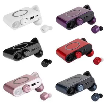 

X4T Fashion Mini Earbuds Wireless Bluetooth Earphone HiFi Headphones Headset with Charging Box Mic for iPhone X High Quality