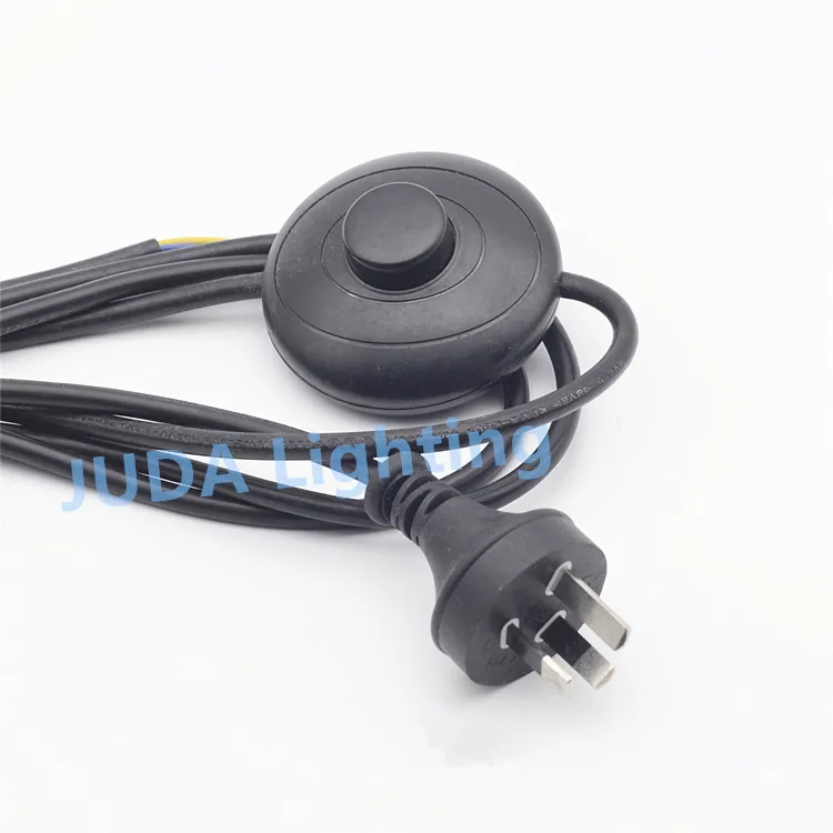 Australian Standards 3pin lamp power cord with foot switch cable wire
