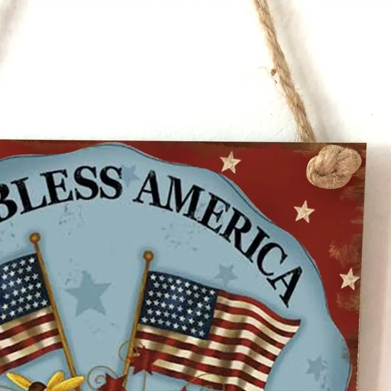 Super Deal Colgante Placa De Madera Vintage Dios Bendice La