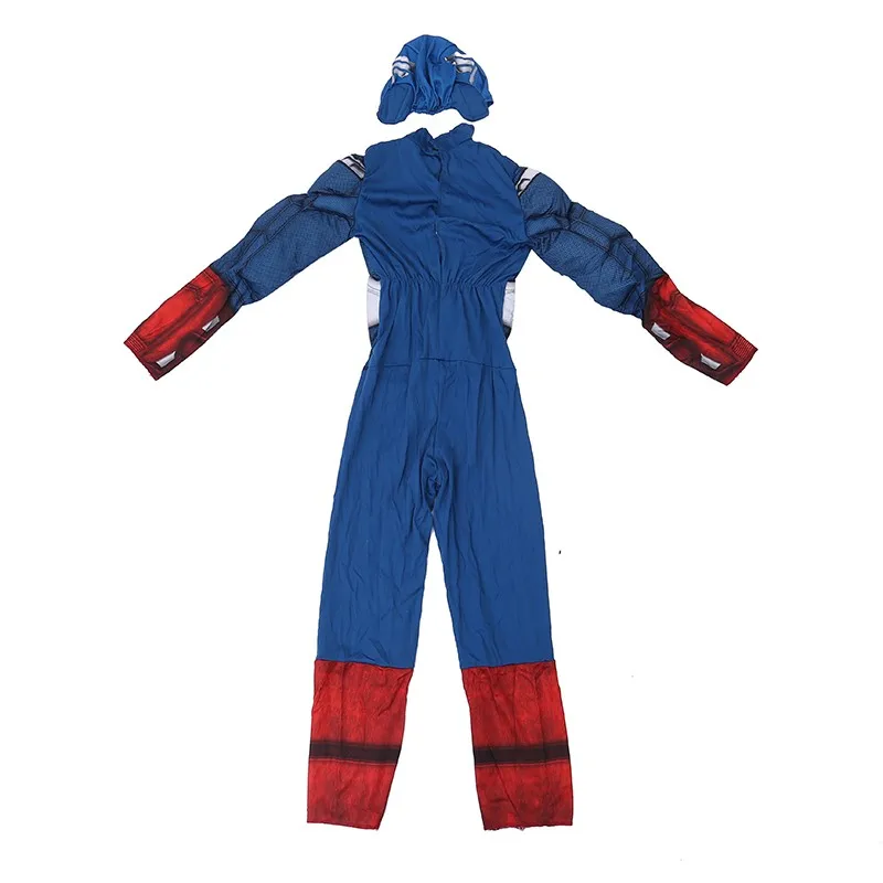 Прямые продажи; детские маскарадные вечерние костюмы на Хеллоуин «Капитан Америка»