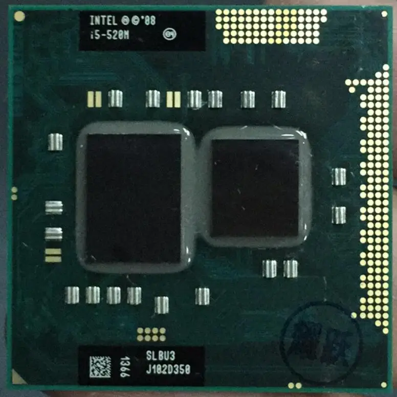 Процессор Intel Core i5-520M i5 520M Ноутбук CPU PGA988 cpu