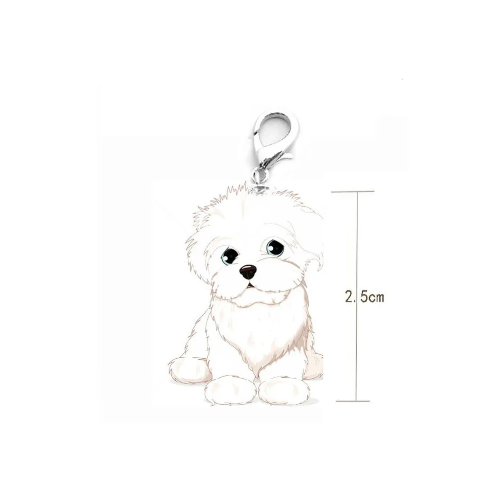 Shih Tzu короткошерстная собака тег диск ПЭТ ID металлические аксессуары из эмали воротник ожерелье кулон милый#30