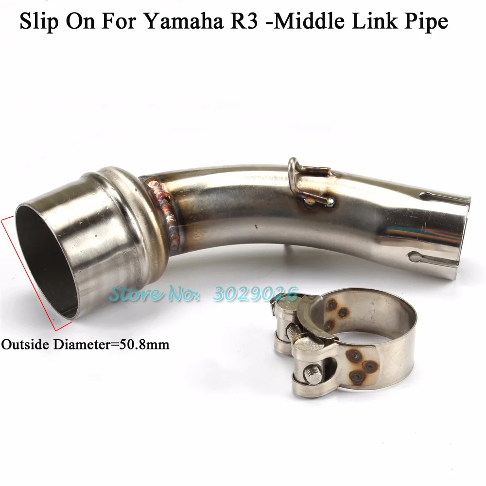 Motorcycle Modified Exhaust Muffler Pipe Stainless Steel Connect Middle