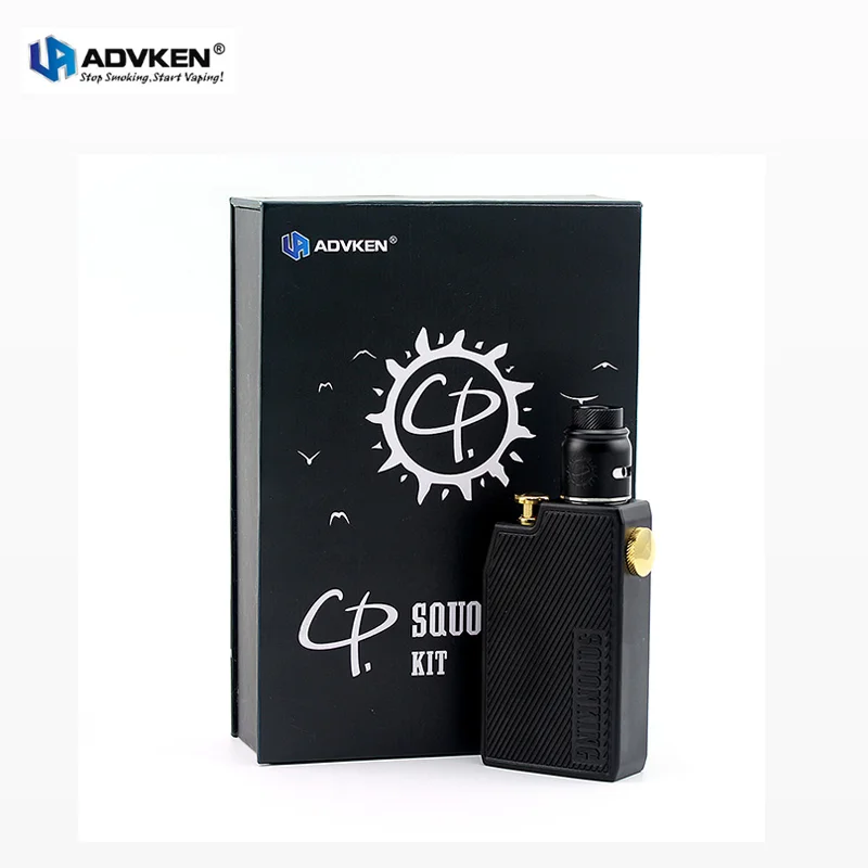 

Genuine Advken CP Squonking Starter Kit Electronic Cigarette Vaporizer with 22mm RDA Atomizer Squonk BF Mod eCigs Vape fit 18650