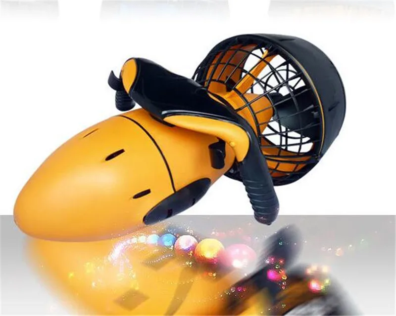 Sea Scooter Waterproof 300W Electric Dual Speed Underwater Propeller Diving Pool Scooter(Without Battery - Цвет: without battery