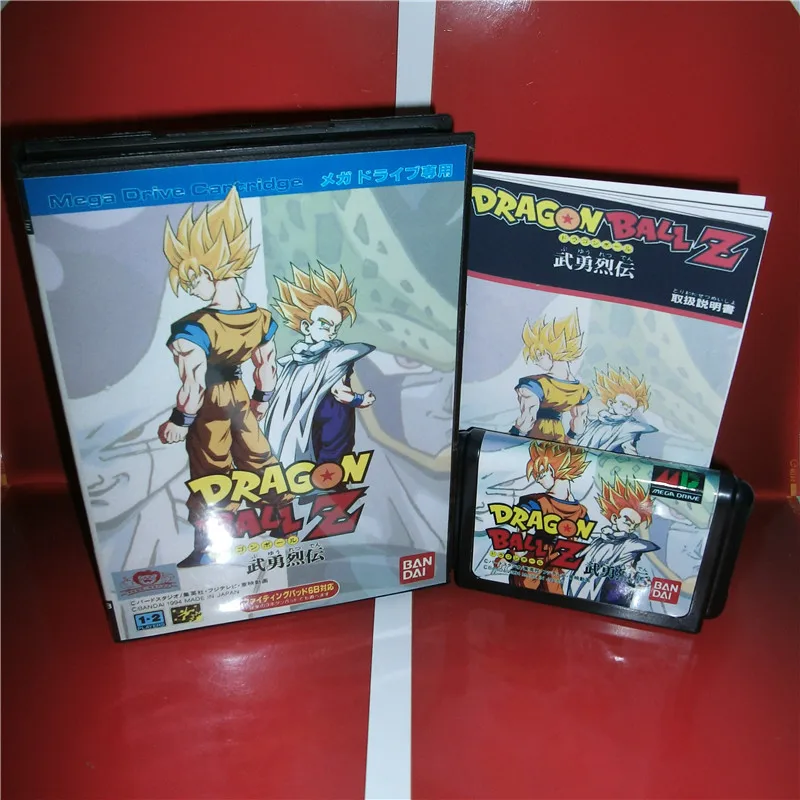

Dragon Ball Z - Buyuu Retsuden Japan Cover with box and manual for Sega MegaDrive Genesis Video Game Console 16 bit MD card
