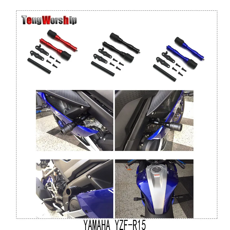 

motorcycle Fairing Guard Falling Protection Crash Pad Protector FOR YAMAHA YZF-R15 V3.0 V3 VVA 2017-2019