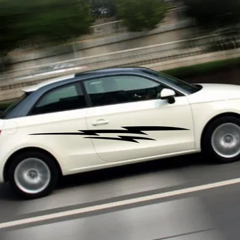 

Car Racing Flash Stripe 79'' Door Decals for A1 Vinyl stickers Motor Side Sticker ZC771