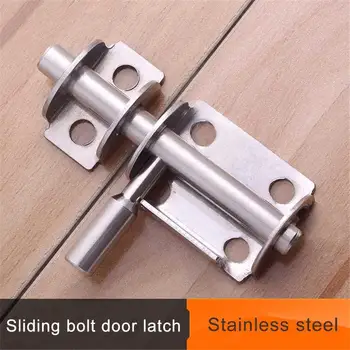 

2Pcs 304 Stainless Steel Slide Bolt Gate Latch Heavy Duty Door Bolts Gate Latch Door Lock Barrel Bolt Safety Door Lock Lock