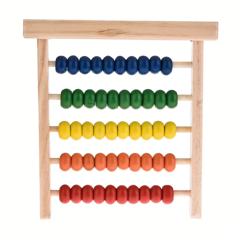 

Multicolor Beads Design Educational Wooden Abacus Toy Children Counting Number Early Learning Toy For Kid Math Study For Gift