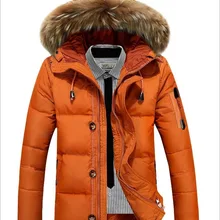 Мужское зимнее теплое пальто Battlefield, 90% белый утиный пух, одноцветная теплая куртка, пальто, повседневный мужской пуховик с натуральным мехом