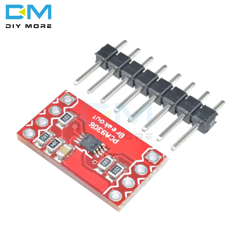 PCA9306 двойной 2 бита Bi-directional IIC I2C Напряжение уровня переводчик Breakout совета модуль высокая низкая Напряжение 5 V 3,3 Diy электронные