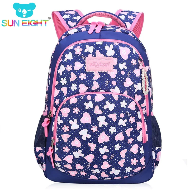 

From Russia Girl's School Bags backpacks Children New 2018 Cute Rabbit Printing Lovely Girl School Bag Nylon For Girls/boy
