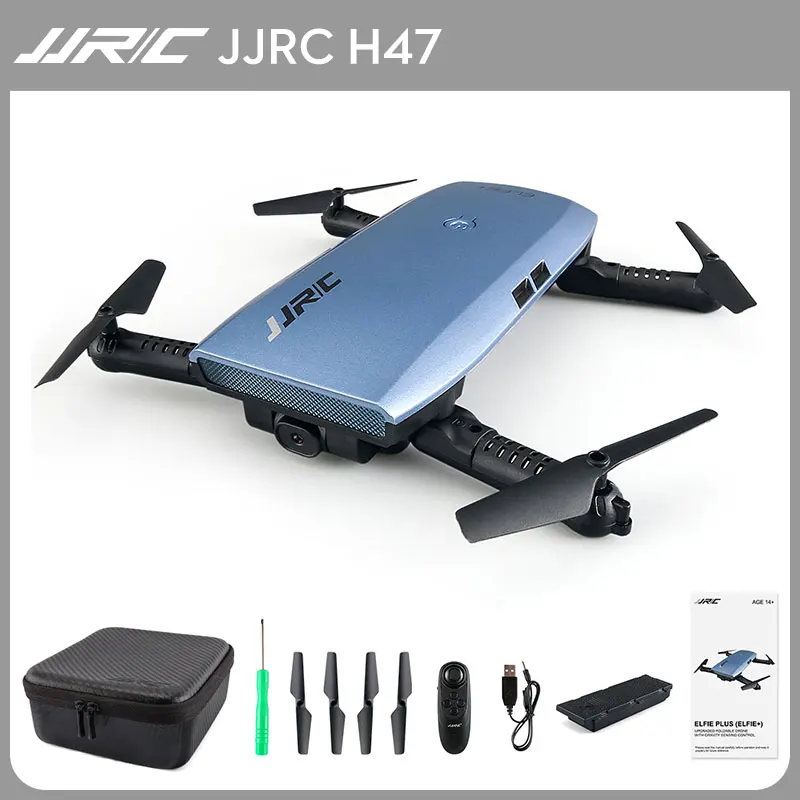 

JJRC H47 Selfie Mini Foldable Drone with HD Camera FPV G-sensor One-hand Control Controller Mode Aerobatic Flight Quadcopter