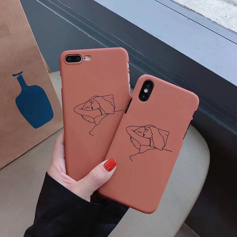 

BONVAN For iPhone X XR XS Max Case hard Fashion Abstract Protection Back Funda For iPhone 6 6s 7 8 Plus Phone Cover Coque
