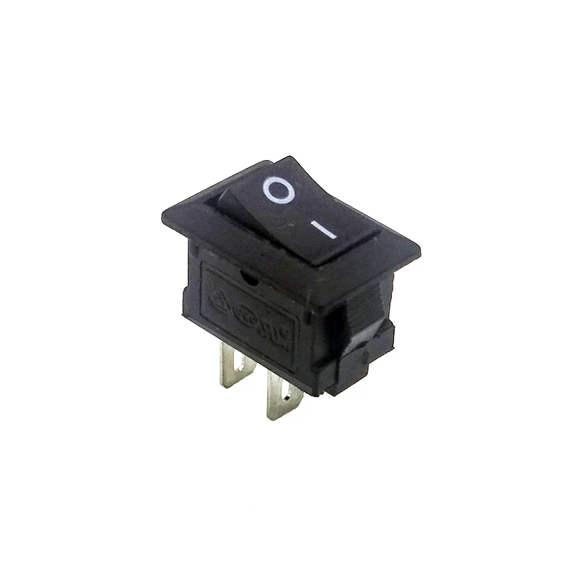 10 шт./лот 15*10 2 Pin KCD1 250V 3A переключатель лодки красный черный оснастки SPST вкл. Рокер