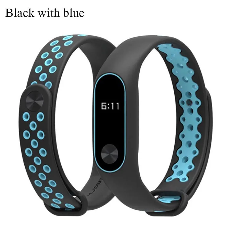 black with blue
