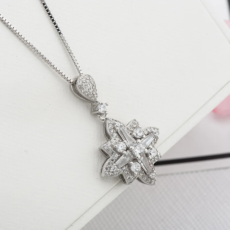 Henzen Cross Европейская и американская мода ожерелье из стерлингового серебра с