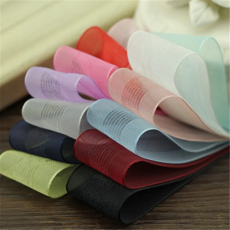 5emter/lot 25|38mm comb striped snow yarn tape packaging tape handmade hair accessories bow st patrick