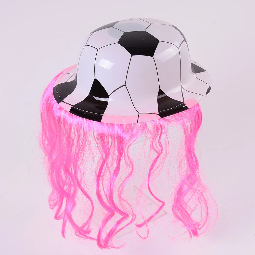 fashion products cheap football style feather plastic party round hats