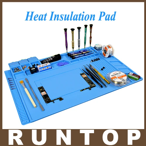 Heat Resistant Soldering Mat Silicone Heat Gun BGA Soldering Station Insulation Pad Repair Tools Maintenance Platform