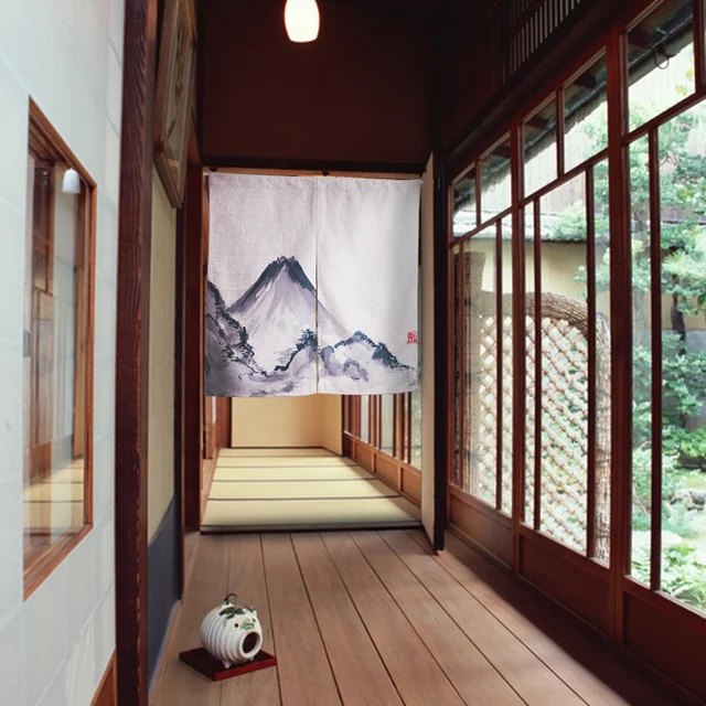 Restaurant Kitchen Door aliexpress : buy landscape painting chinese curtains cotton Restaurant Kitchen Door aliexpress : buy landscape painting chinese curtains cotton