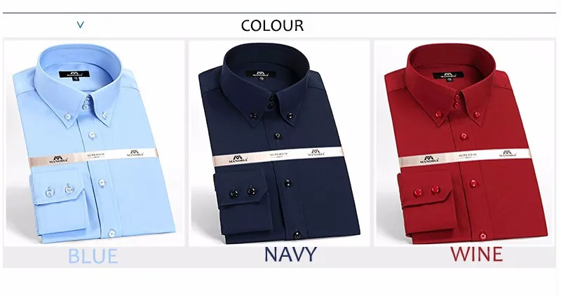 mens short sleeve white shirt High Quality 2021 Brands New Regular Fit Shirts for Men Business Long Sleeve Cufflink Cotton Solid Color Camisas De Hombre mens short sleeve dress shirts
