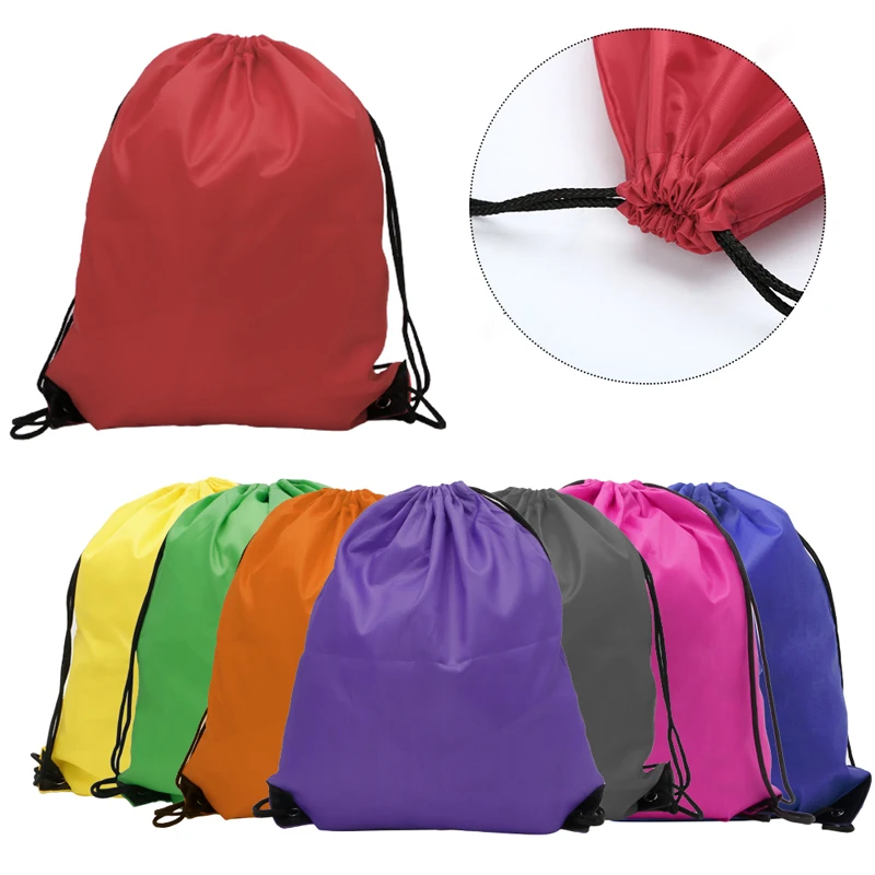 Drawstring Cinch Sack Sport Beach Travel Outdoor Backpack font b Bags b font Sport Gym School