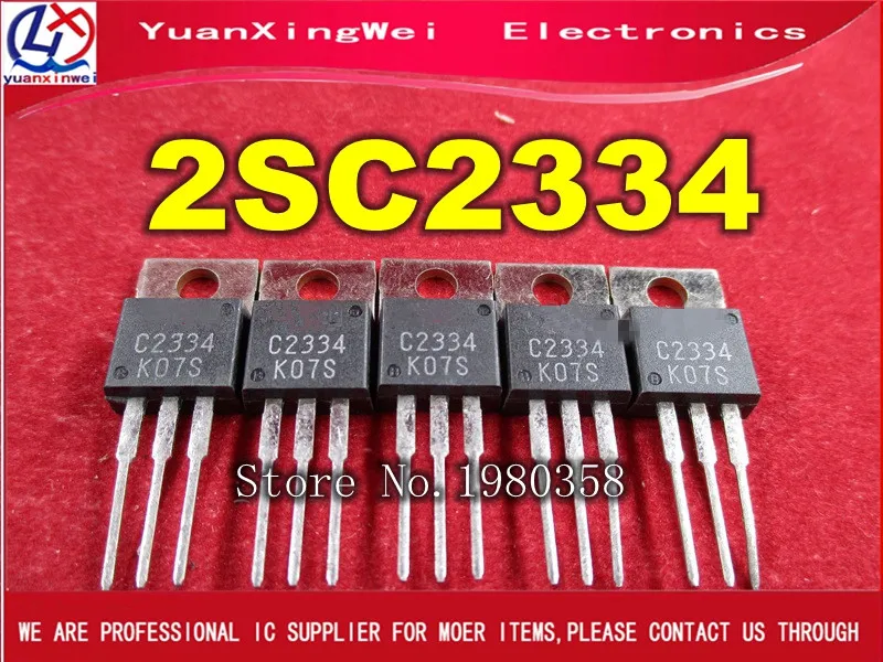 10 шт. C2334 KSC2334 2SC2334 Силовые транзисторы NPN 100V 7A-220 кремниевый транзистор TO220