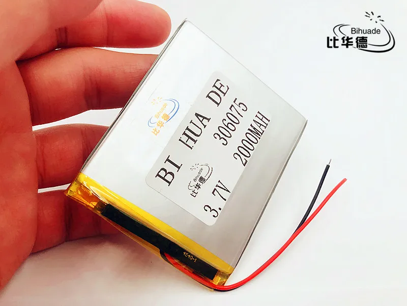 Li-po 3,7 V 2000 mAh литий-полимерные аккумуляторные батареи питания для PAD gps видеоигра электронная книга планшет Дополнительный внешний