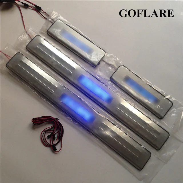 Car Styling for Ford Escape accessories 2013 2017 led auto door sill