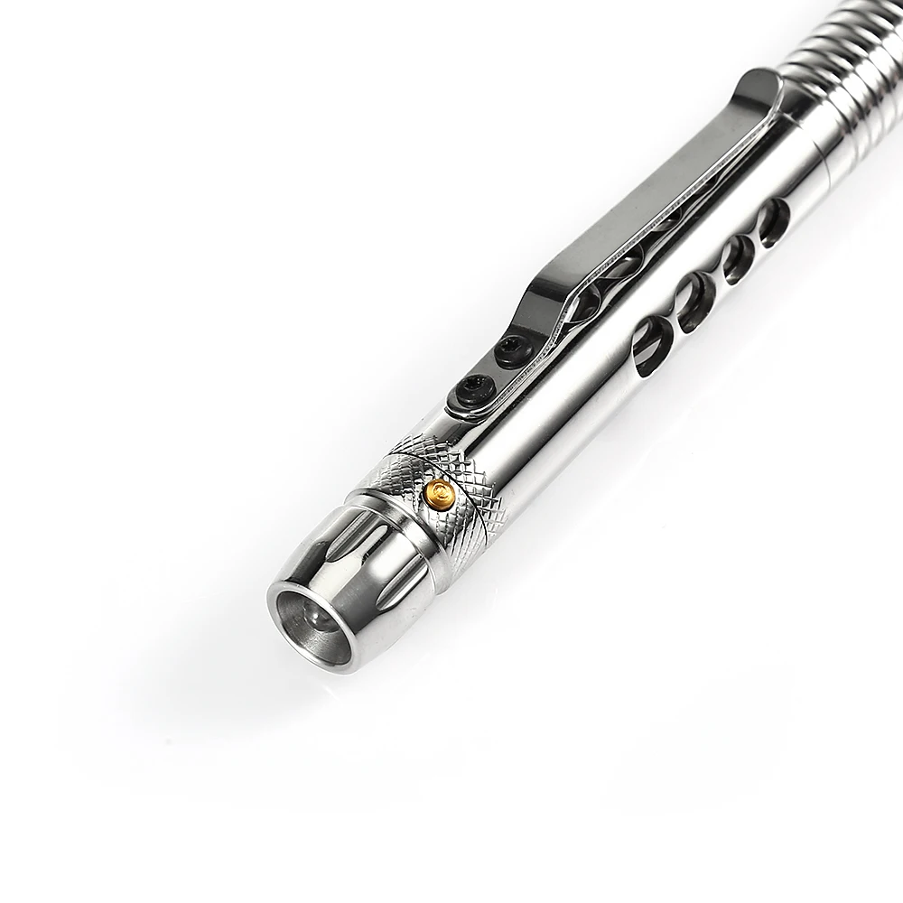 Laix T01 самообороны тактическая ручка EDC Нержавеющая сталь инструмент выживания w/светодио дный фонарик Ножи SawTungsten голову открывалка для