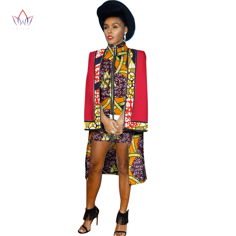 Осень 2019 г. модная африканская одежда Базен riche femme Africaine Печатный воск Дашики платье с шалью в африканском стиле WY1222
