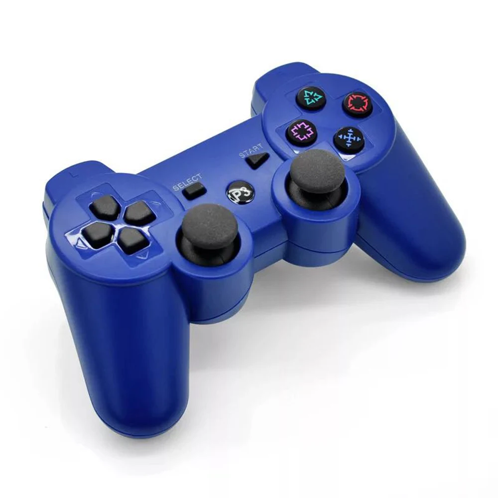 JIELI Wireless Bluetooth Solid Color Controller For Sony PlayStation Dualshock 3 PS3 Controller Vibration Gamepad JIELI Wireless Bluetooth Solid Color Controller For Sony PlayStation Dualshock 3 PS3 Controller Vibration Gamepad