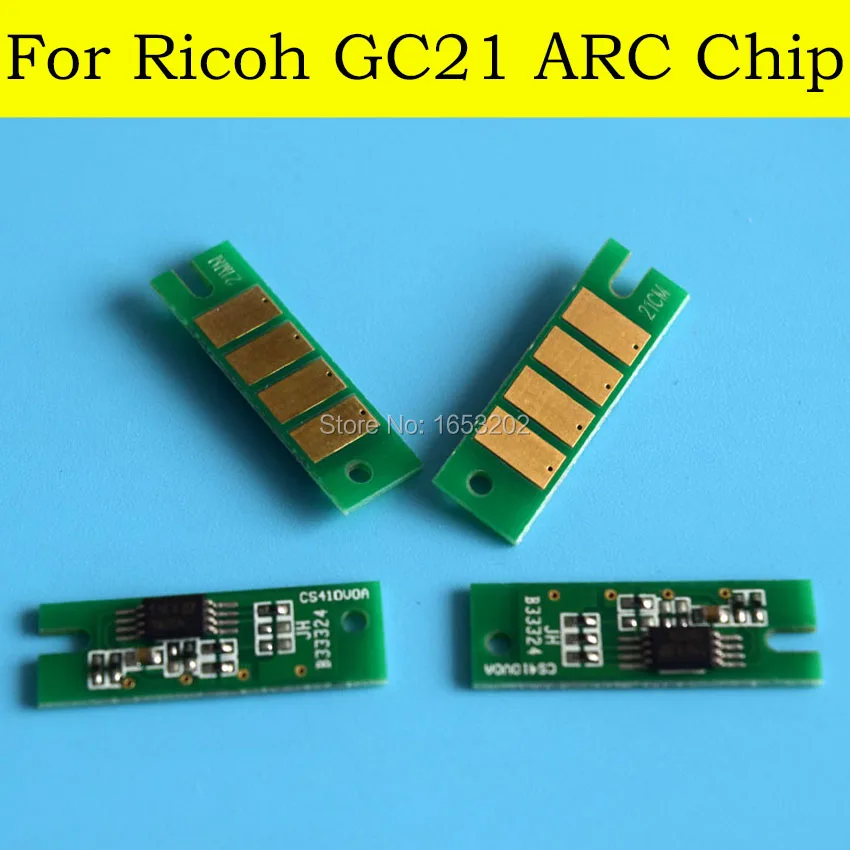 

3 Set/Lot ARC Chip For Ricoh GC21 Ink Cartridge Chip Use For Ricoh GXE2050 GXE3050 E7000 E5000 E3000 E2500 Printer
