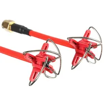 Красный/синий Aomway 5,8 GHz FPV 4 лист Клевер AV передача RHCP антенна SMA/RP-SMA