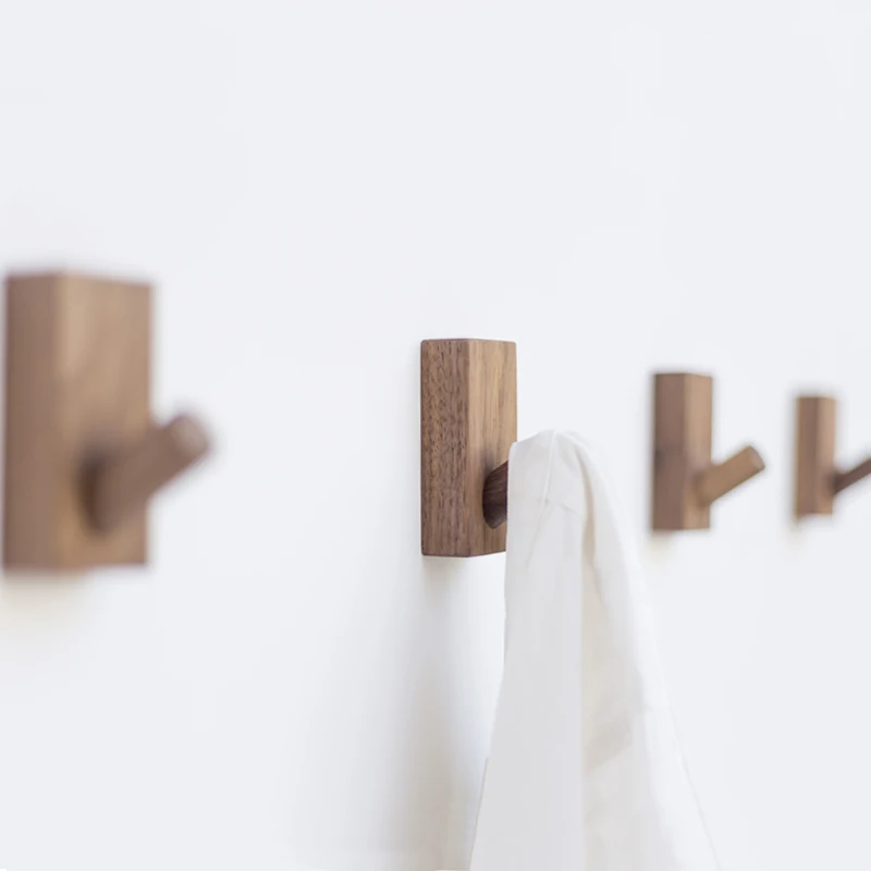 Collalily скандинавский деревянный современный дизайн настенная одежда крючок вешалка для одежды крючки для коридора рельсы Декор японский американский