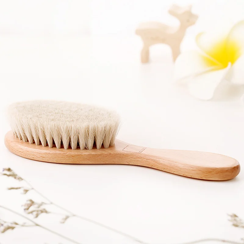 Pure Natural Wool Hair Comb Hair Scalp Massage Comb Hair Brush High End